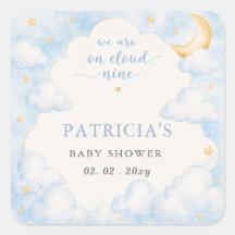 Estamos en el Cielo Nueve Chico Ducha de Bebe 