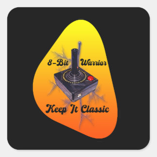 Pegatina Cuadrada Estampa Game - Retro Gamer Legend - Adesivo