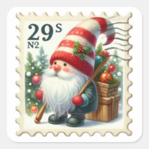 Estampillas de rehenes de Gnomes de Navidad