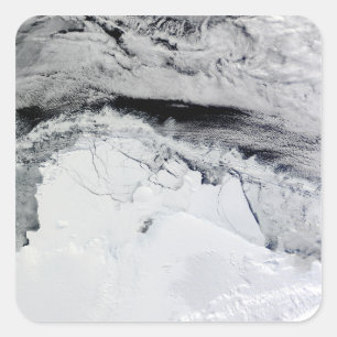 Pegatina Cuadrada Estanque de hielo Shackleton, Antártida