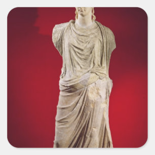 Pegatina Cuadrada Estatua de Antonia el más joven