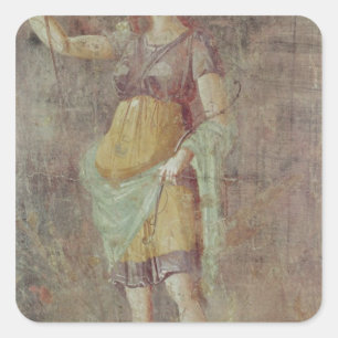 Pegatina Cuadrada Estatua de Diana, de Pompeya, c.50-59