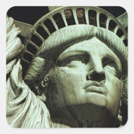 Pegatina Cuadrada Estatua de la Libertad