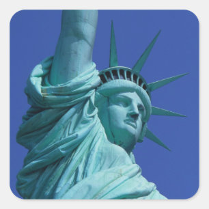 Pegatina Cuadrada Estatua de la Libertad, Nueva York, EE. UU. 8