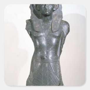 Pegatina Cuadrada Estatua de Sesostris III en Edad Media