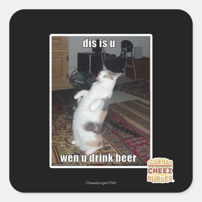 Pegatina Cuadrada este es tú (Anverso)