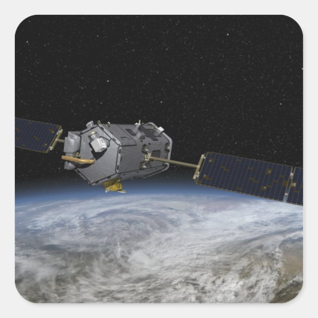 Pegatina Cuadrada Este es un artistaEl ½ concepto 2 (Anverso)