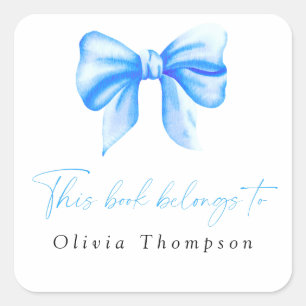 Pegatina Cuadrada Este libro pertenece a