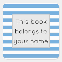 Pegatina Cuadrada Este libro pertenece a