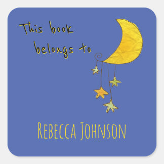 Pegatina Cuadrada Este libro pertenece a