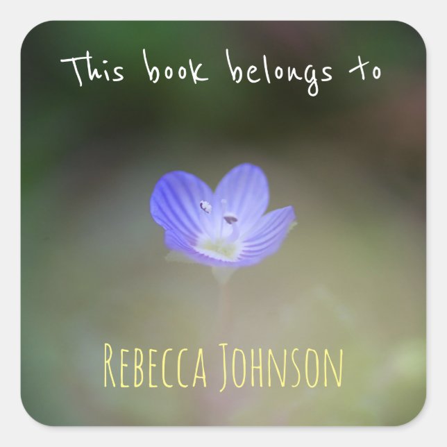 Pegatina Cuadrada Este libro pertenece a (Anverso)