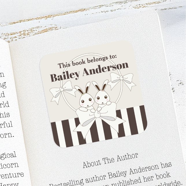 Pegatina Cuadrada Este Libro Pertenece A La Célula De Libros De Niño (Subido por el creador)