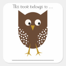Este libro pertenece a... (Lechuza marrón, grande)