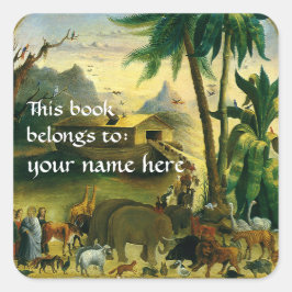 Pegatina Cuadrada Este Libro Pertenece A... Libros Bellas Artes