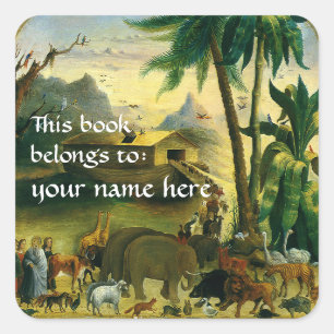 Pegatina Cuadrada Este Libro Pertenece A... Libros Bellas Artes