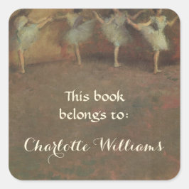 Pegatina Cuadrada Este Libro Pertenece A... Libros Bellas Artes