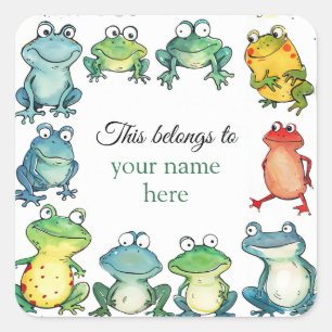 Pegatina Cuadrada Este pertenece a