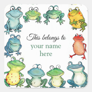 Pegatina Cuadrada Este pertenece a