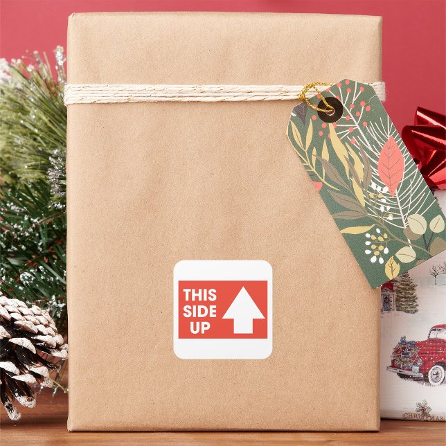 Pegatina Cuadrada Este Rótulo lateral hacia arriba (Subido por el creador)