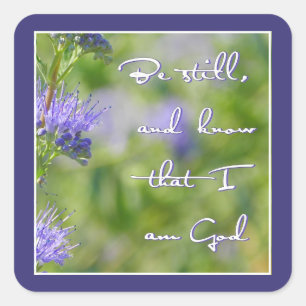 Pegatina Cuadrada Estén quietos 