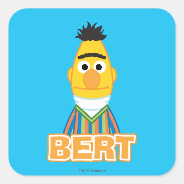 Pegatina Cuadrada Estilo Clásico Bert (Anverso)