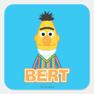 Pegatina Cuadrada Estilo clásico de Bert
