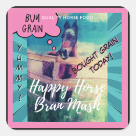 Pegatina Cuadrada estilo cómico Jamie dulce de grano comprado