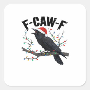 Pegatina Cuadrada Estilo creativo casual esencial F Caw F