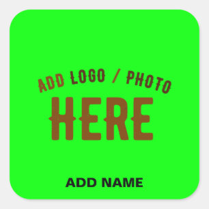 PEGATINA CUADRADA ESTILO PERSONALIZADO MODERNO NEON VERIFICADO VERIF