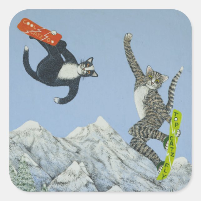 Pegatina Cuadrada Estilo y capacidad (Anverso)