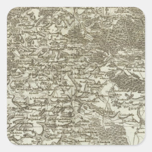 Pegatina Cuadrada Estrasburgo