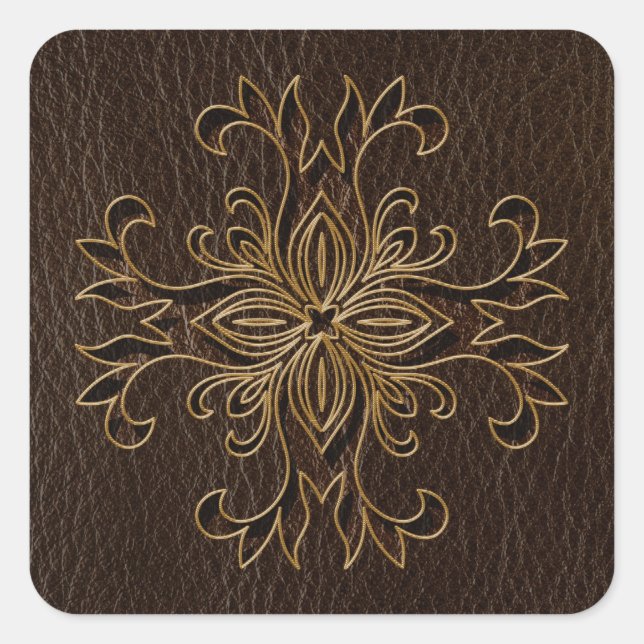 Pegatina Cuadrada Estrella de piel oscura (Anverso)