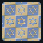 Pegatina Cuadrada Estrella Judaica De David Metalizado Gold Blue<br><div class="desc">Está viendo la colección de diseño de Lee Hiller. Coleccionista,  ropa,  regalos y objetos de colección Lee Hiller Photography o colección de arte digital. Puedes ver su fotografía de la naturaleza en http://HikeOurPlanet.com/ y seguir su blog de senderismo dentro del Parque Nacional de Hot Springs.</div>