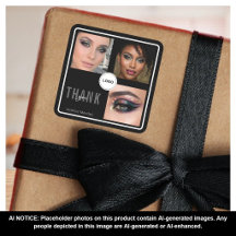 Estudio de Artista de Maquillaje Negro Foto Collag