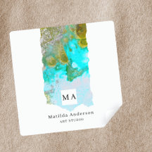 Estudio de artista gráfico con Purpurina de tinta 