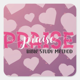 Pegatina Cuadrada Estudio de la Biblia