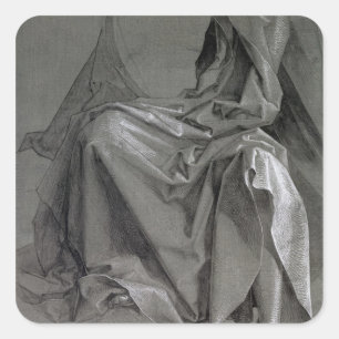 Pegatina Cuadrada Estudio de las túnicas de Cristo, 1508