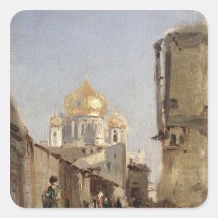 Pegatina Cuadrada Estudio de Tobolsk, 1842