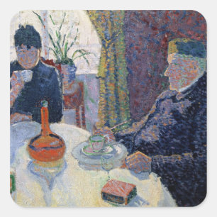 Pegatina Cuadrada Estudio para el comedor, c.1886