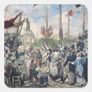 Pegatina Cuadrada Estudio para "Le 14 Juillet 1880", 1880-84