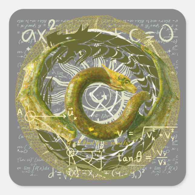 Pegatina Cuadrada Eternalidad (Anverso)