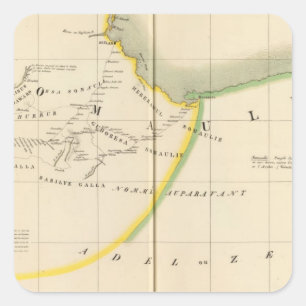 Pegatina Cuadrada Etiopía, Djibouti 33