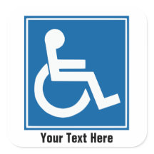 Etiquetas/Calcomanías de señal de discapacidad