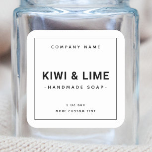 Pegatina Cuadrada Etiquetas cuadradas minimalistas