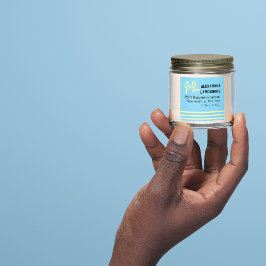 Pegatina Cuadrada Etiquetas de direcciones monogramadas: multicolore