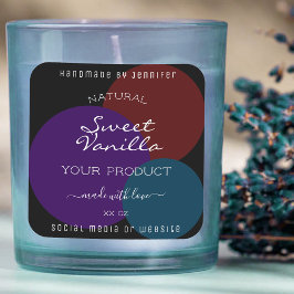 Pegatina Cuadrada Etiquetas de embalaje de productos elegantes Color