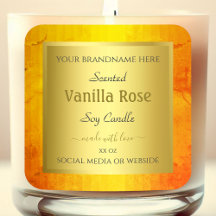 Etiquetas de embalaje de productos elegantes marco