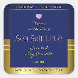 Pegatina Cuadrada Etiquetas de embalaje de productos extravagantes a