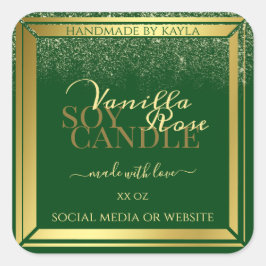 Pegatina Cuadrada Etiquetas de embalaje de productos nobles de color