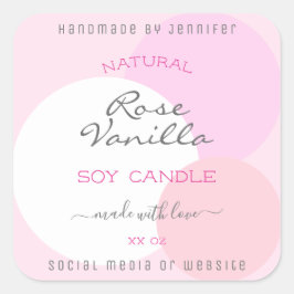 Pegatina Cuadrada Etiquetas de empaquetado de productos de colores r